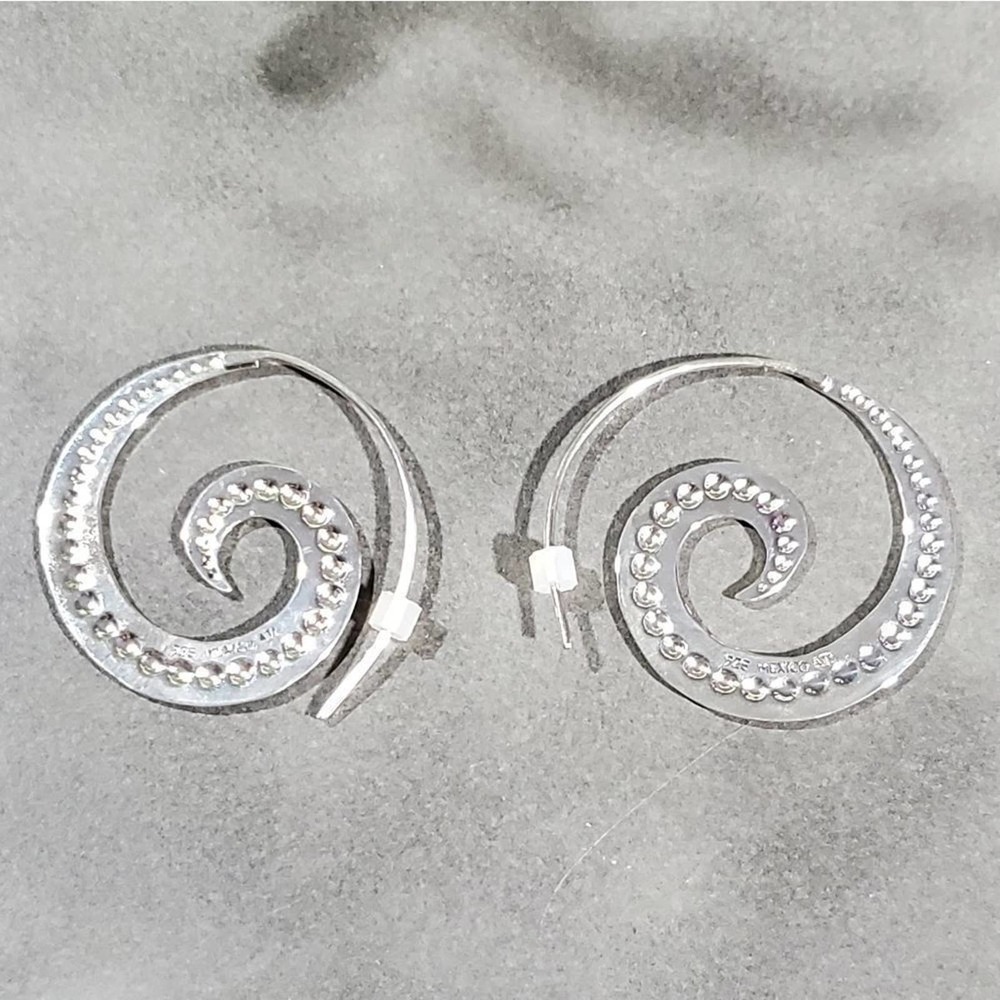 Sterling silver stamped 925 Mexican boho earrings‎